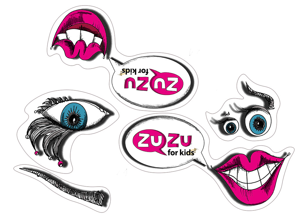 Ilustrace pro výukové materiály ZuZu for kids