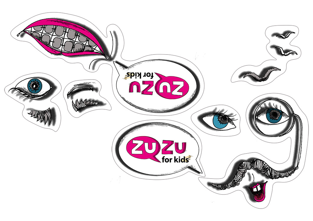 Doprovodné ilustrace pro výukové materiály ZuZu for kids