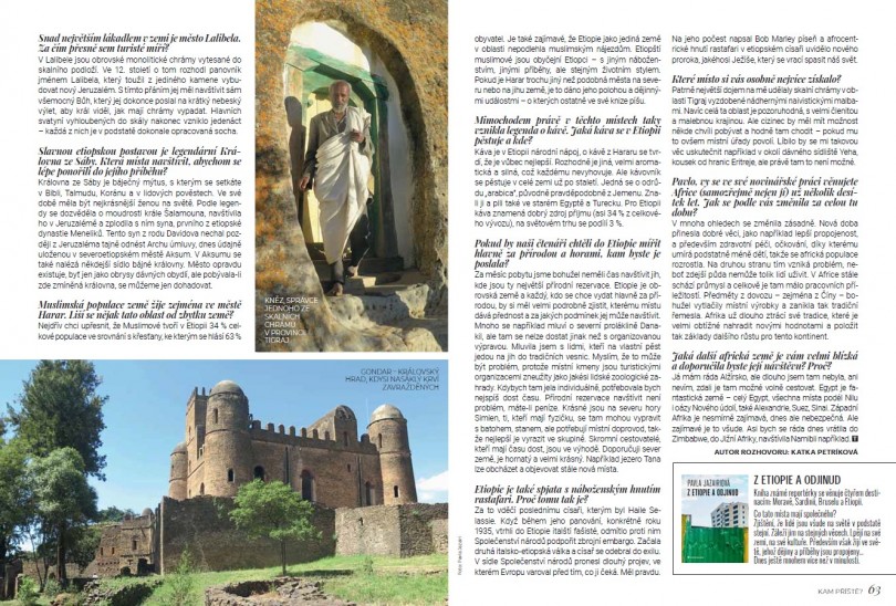 Článek pro magazín Travel Life | Etiopie
