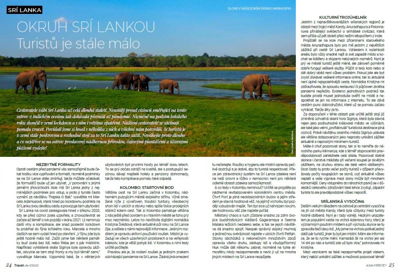 Okruh Srí Lankou – článek pro magazín Travel Life