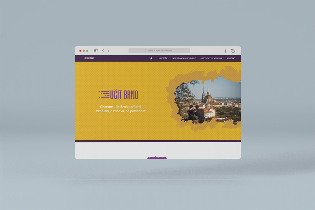 Homepage | grafika pro web vzdělávací platformy Učit Brno