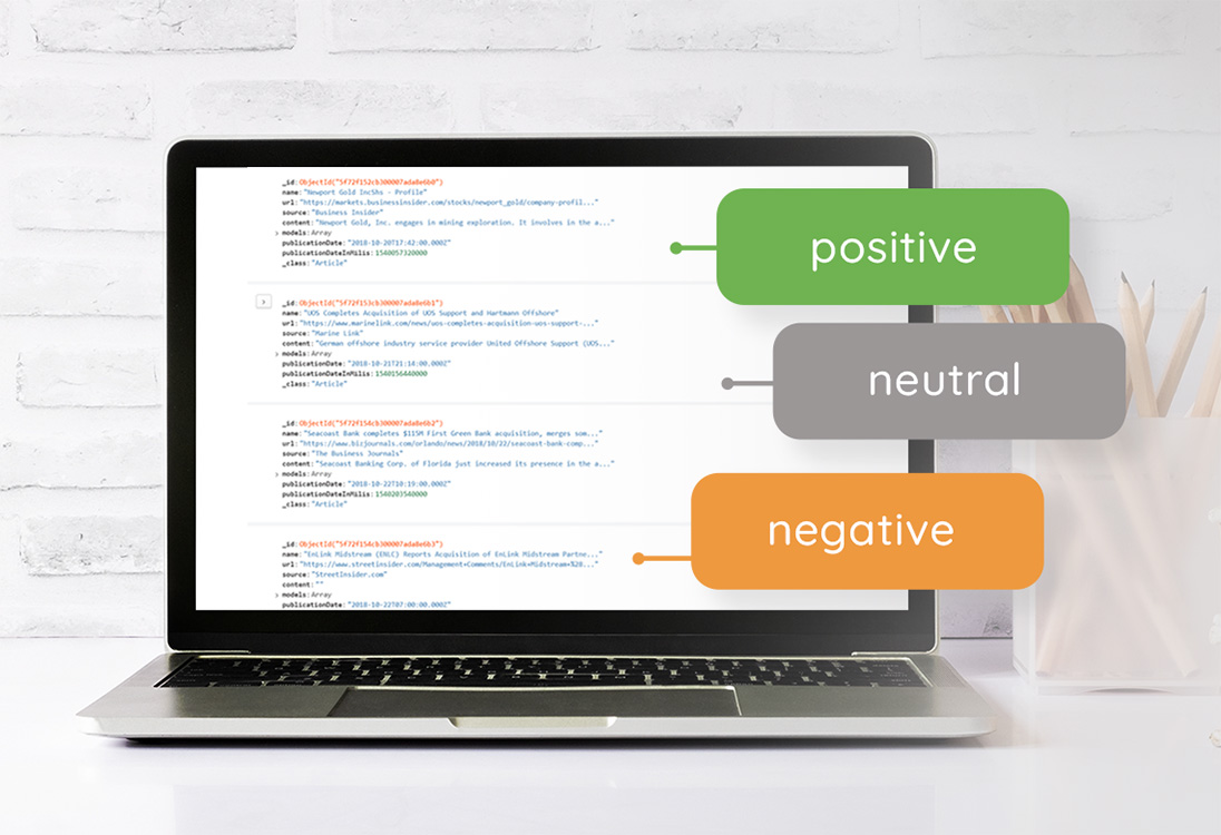 NLP – vyvíjené nástroje lze použít např. na analýzu sentimentu nebo kategorizaci textů