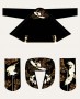 Grafický návrh kimona pro značku USSURI CRANE GI
