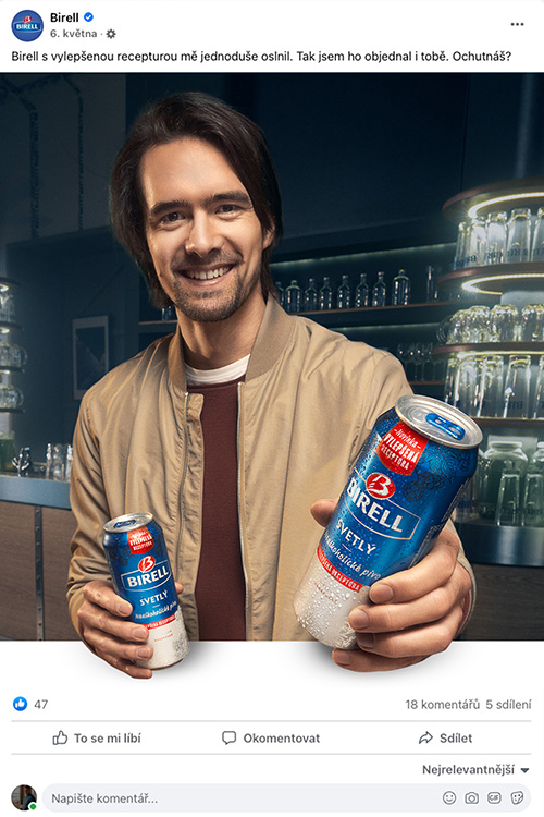 Birell – reklamní fotografie