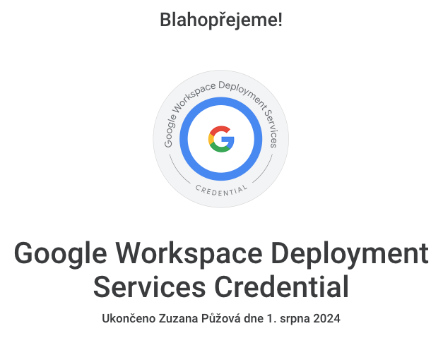 Google Workspace Deployment Services Credential