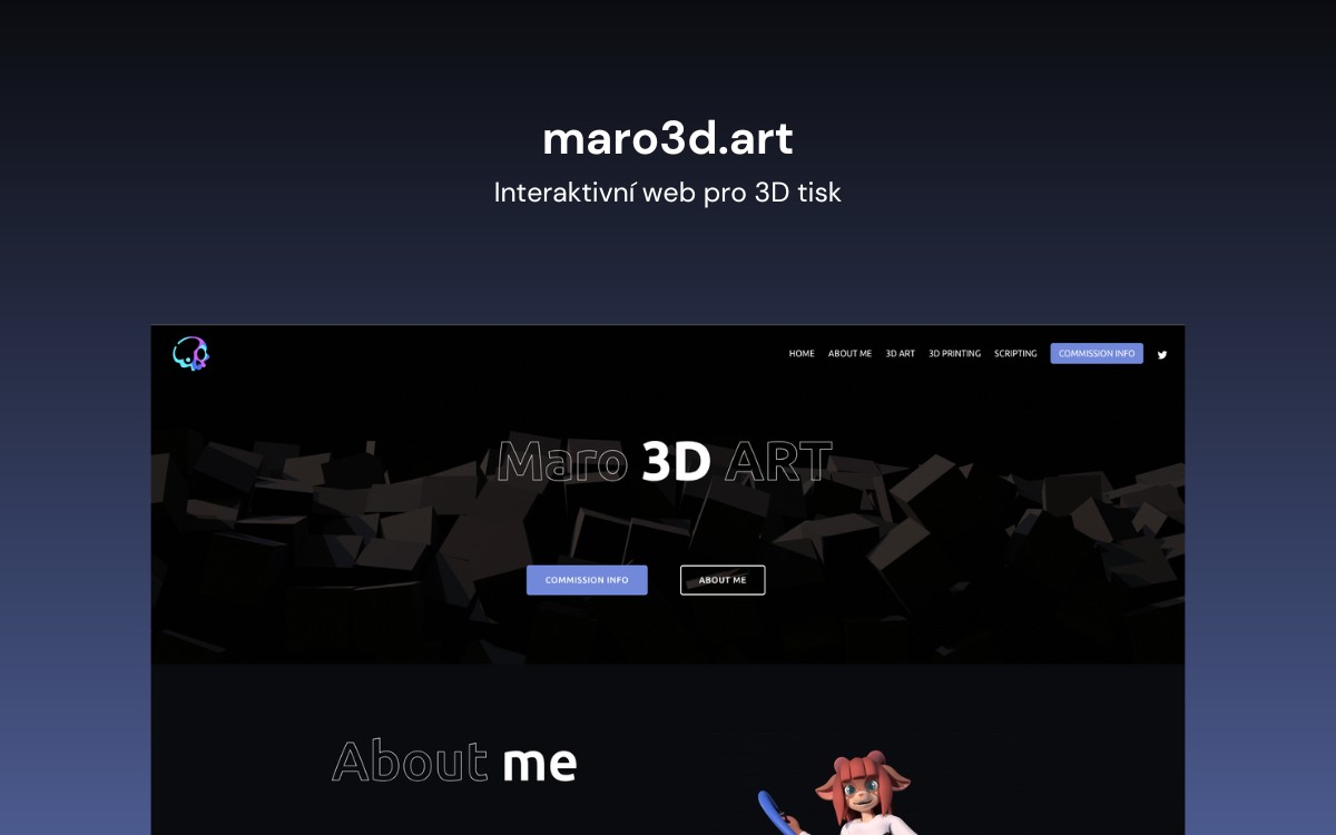 Maro 3D ART | tvorba webových stránek