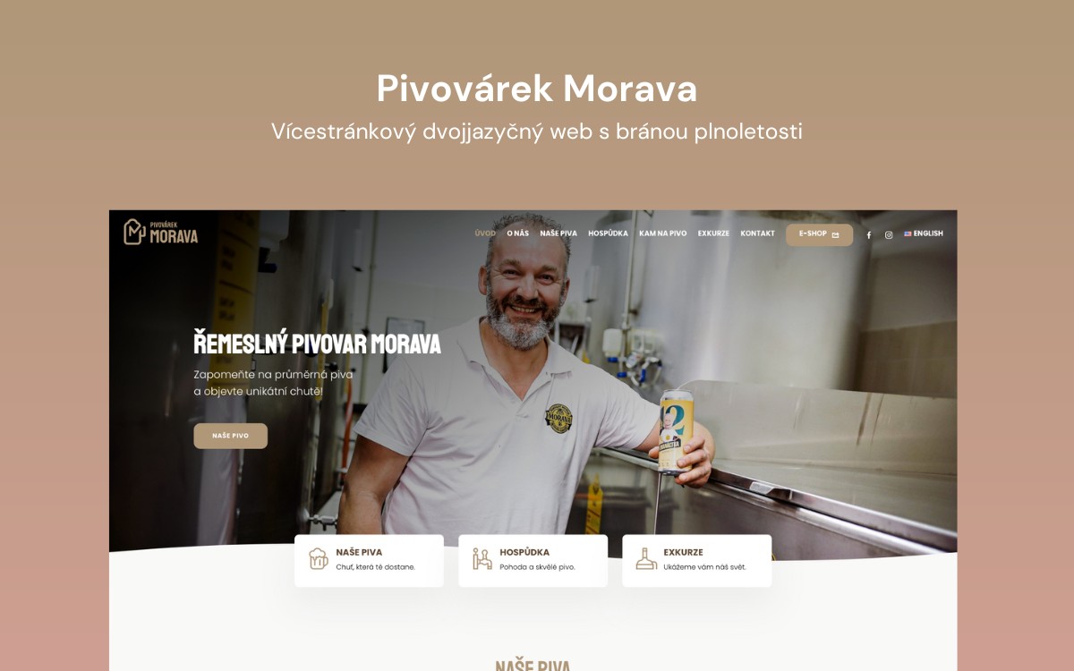 Pivovárek Morava | tvorba webových stránek