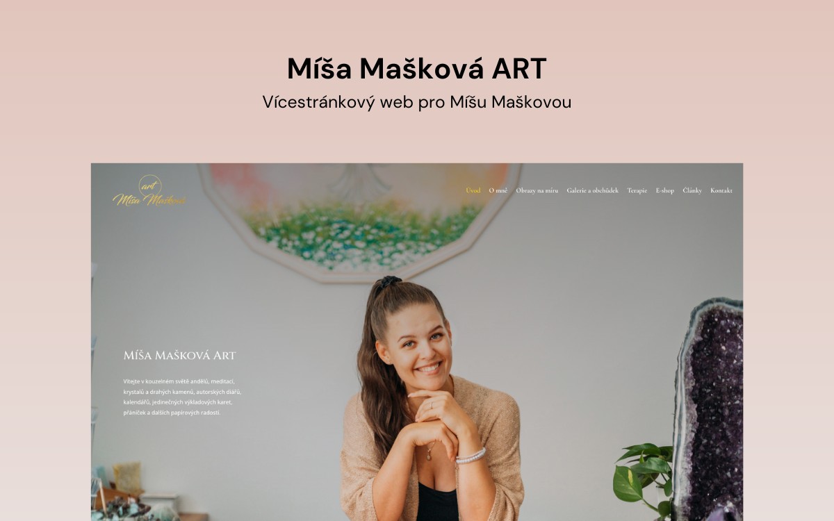 Míša Mašková ART | tvorba webových stránek