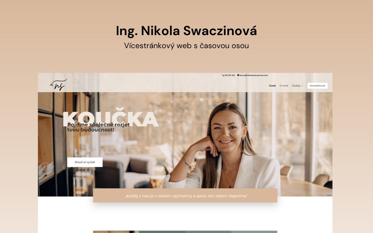 Ing. Nikola Swaczinová | tvorba webových stránek
