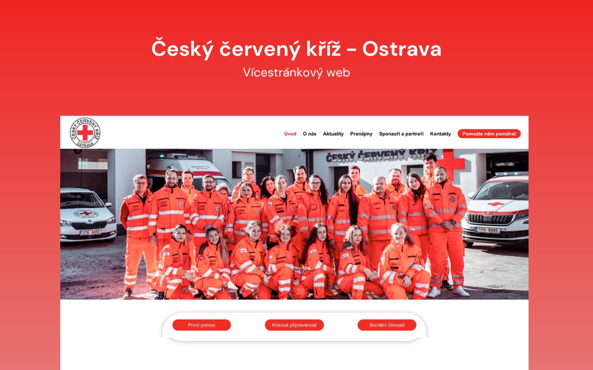 Český červený kříž Ostrava | tvorba webových stránek