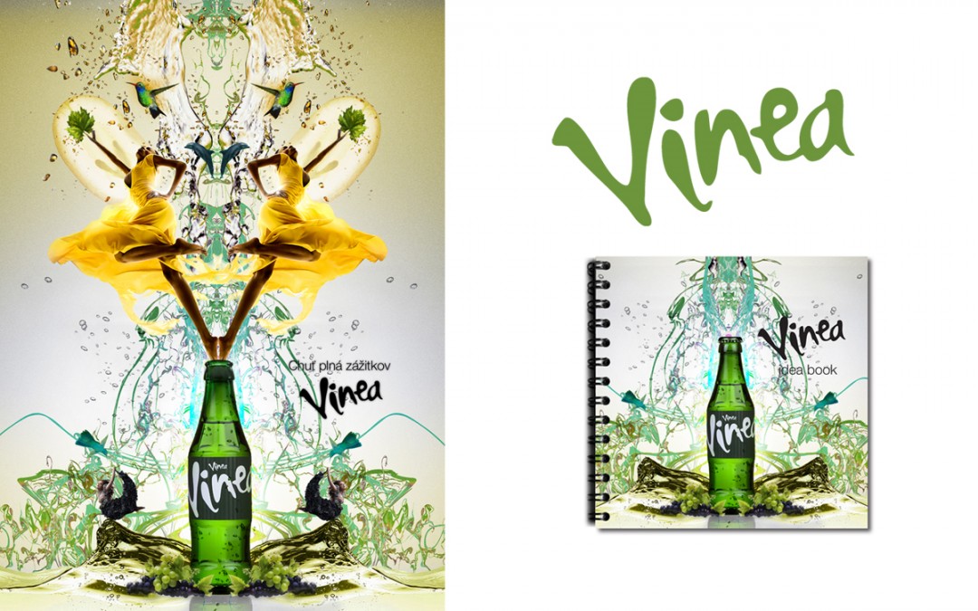 Design plakátu a kampaňové brožury Vinea
