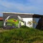 Malba auta na zeď | mural art