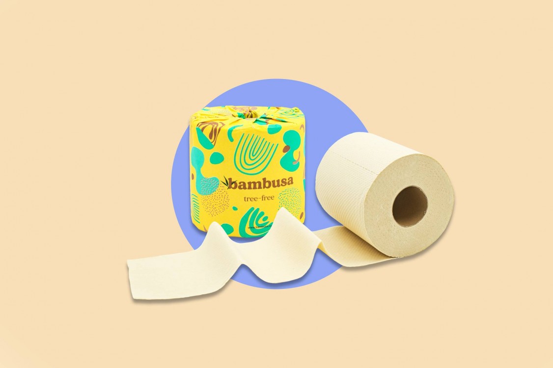 Produkt – toaletní papír Bambusa, grafická stylizace
