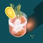 Koktejl | digitální ilustrace