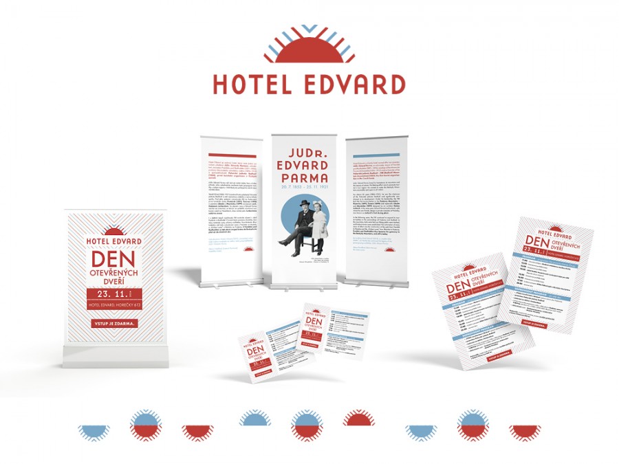 Hotel Edvard | návrh loga a vizuálního stylu
