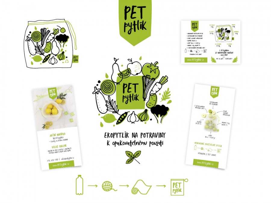 PET Pytlík | návrh loga a vizuálního stylu