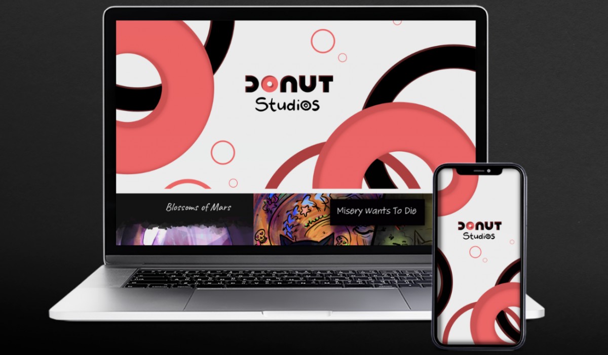 Donut studios – návrh mockupu