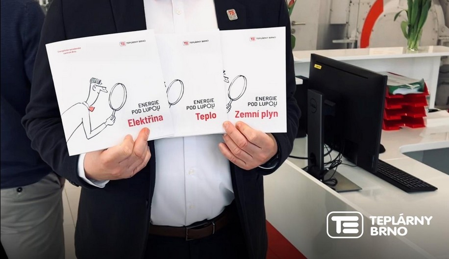 Brožury na téma Elektřina, Teplo a Zemní plyn pro Teplárny Brno