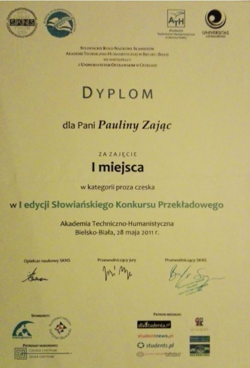 Diplom - překladatelská soutěž
