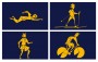 Vektorová ilustrace pro DATART | kresby sportovců