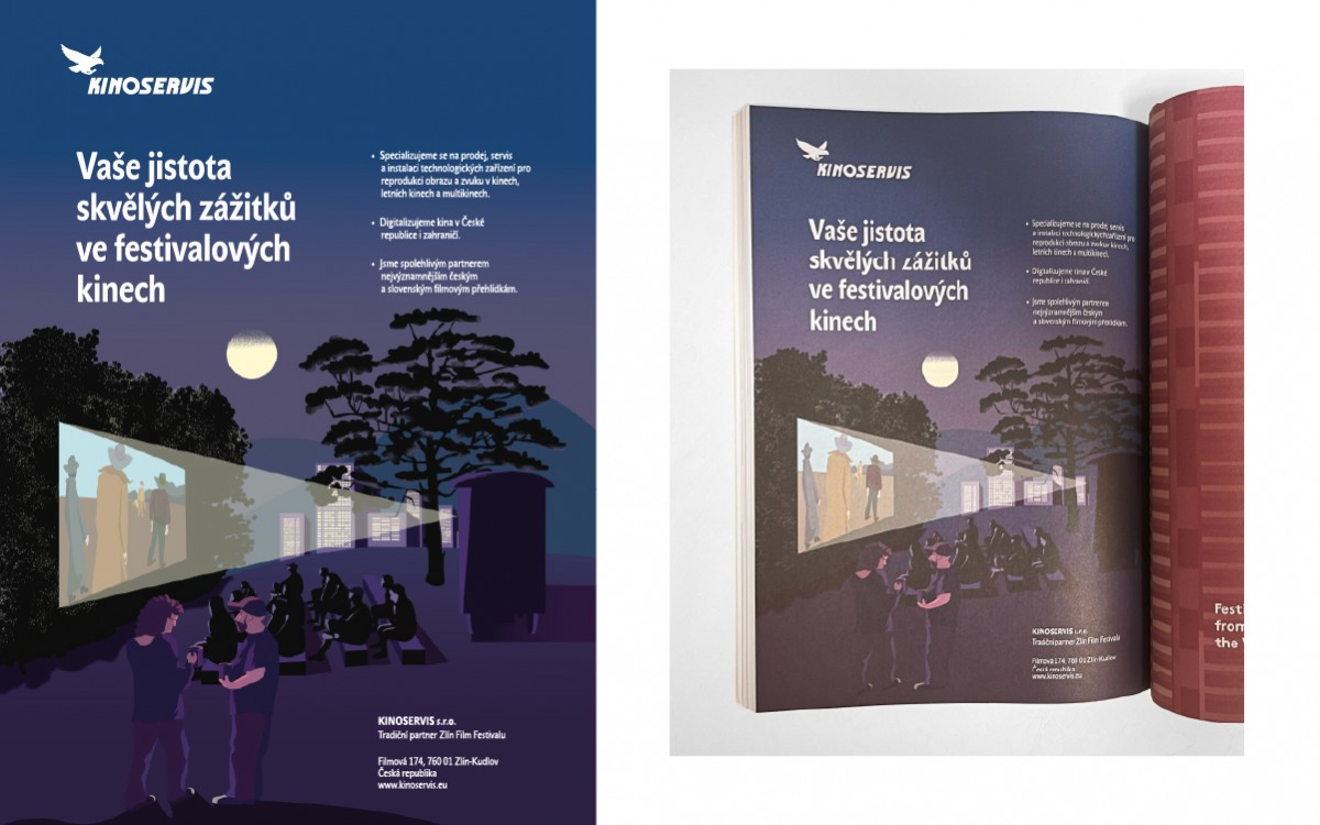 Inzerce do katalogu Zlín Film Festival pro Kinoservis 2024