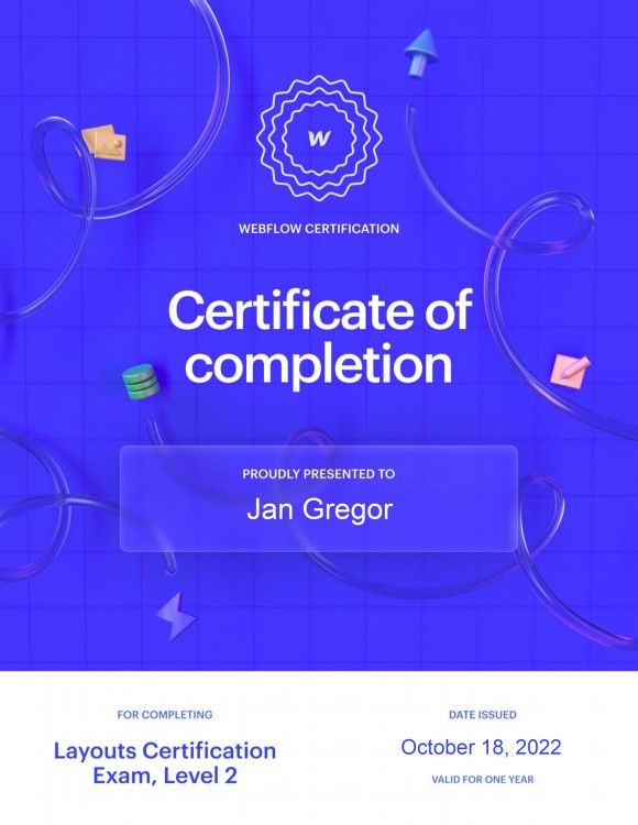 Webflow Layout Certification Exam, Level 2