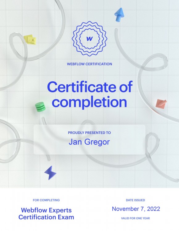 Webflow Experts Certification Exam