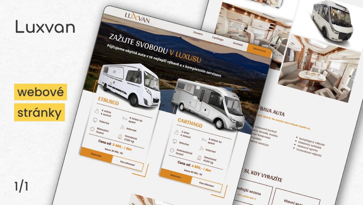 Luxvan – tvorba webových stránek, webdesign