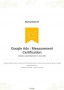 Certifikát Google Ads – Measurement Certification
