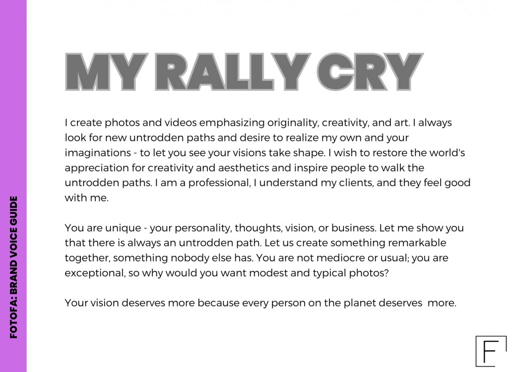 The rally cry - Fotofa