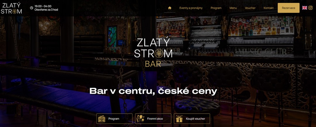 Zlatý Strom bar – analytické práce pro kompletní získání přehledů a návštěvnosti