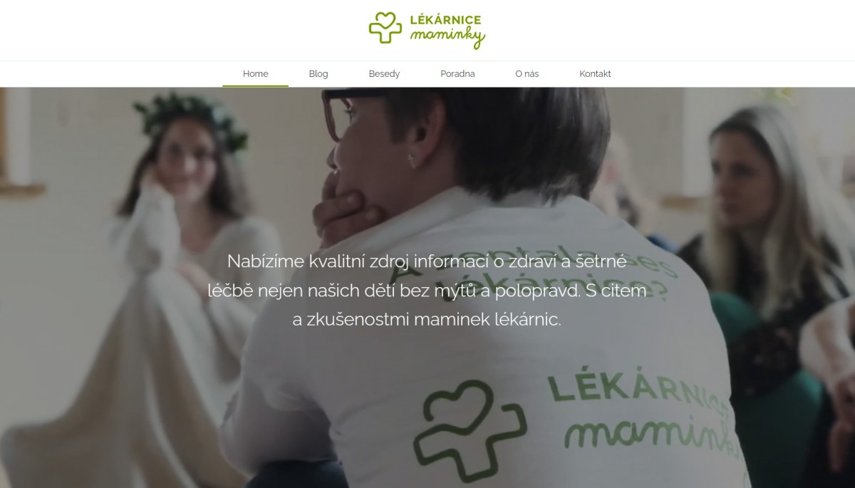 Lékárnice Maminky – tvorba webových stránek, webdesign, UX, UI