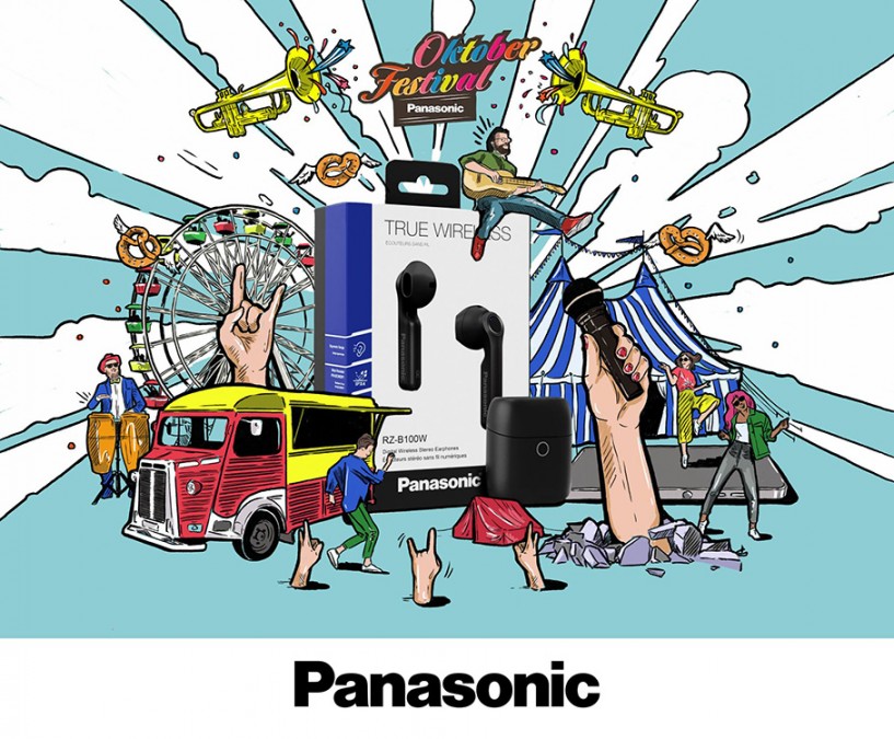 Kolážová ilustrace pro Panasonic