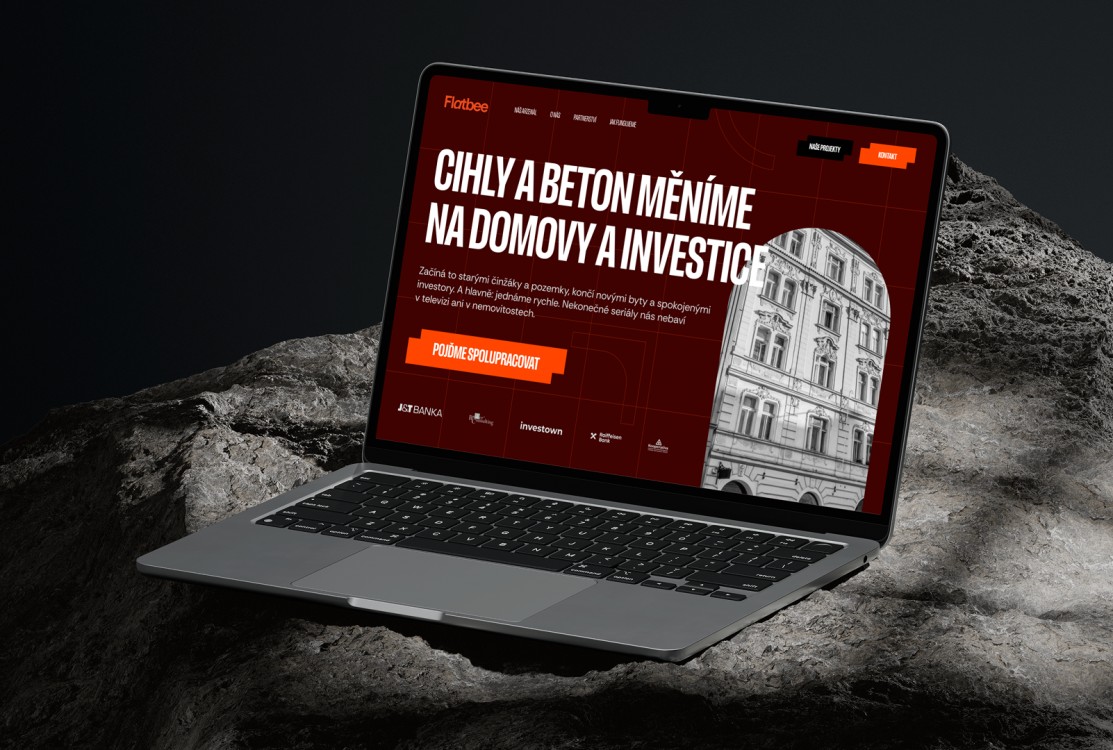 Flatbee - designově vyladěný prezentační web