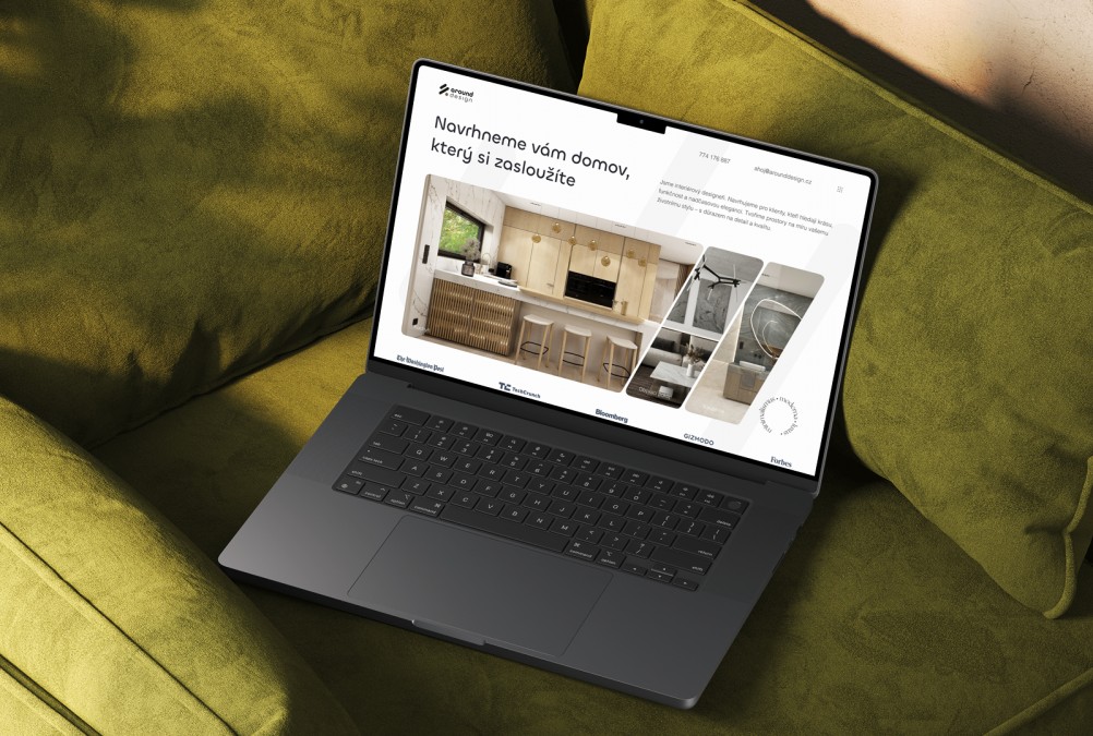 around design – web, který prodává estetiku a důvěru
