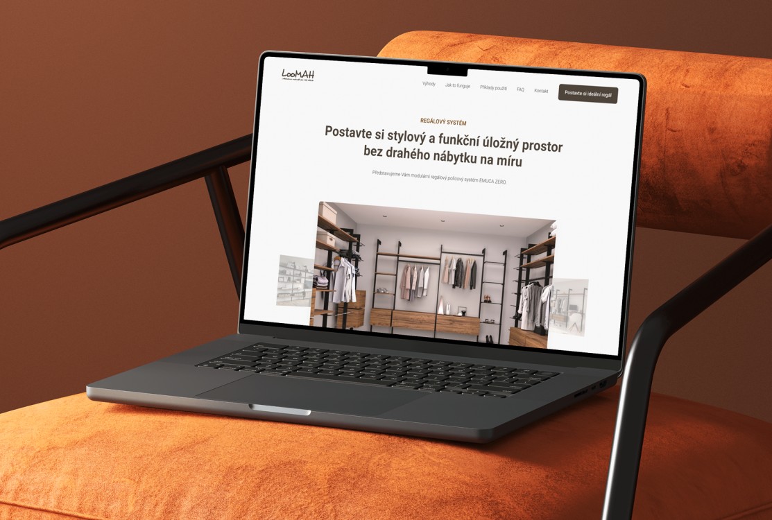 Loomah – konverzní landing page s měřitelným růstem prodejů