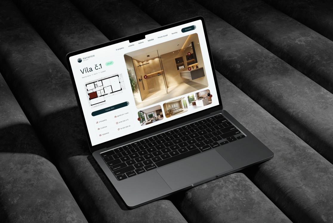 Realitní projekt – prémiový webový koncept pro developerský trh