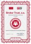 Certifikát Broker Trust, a.s.