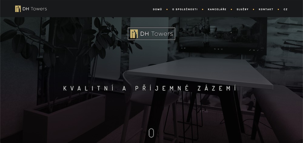 Webová prezentace kancelářské budovy v Praze |  DH Towers Praha