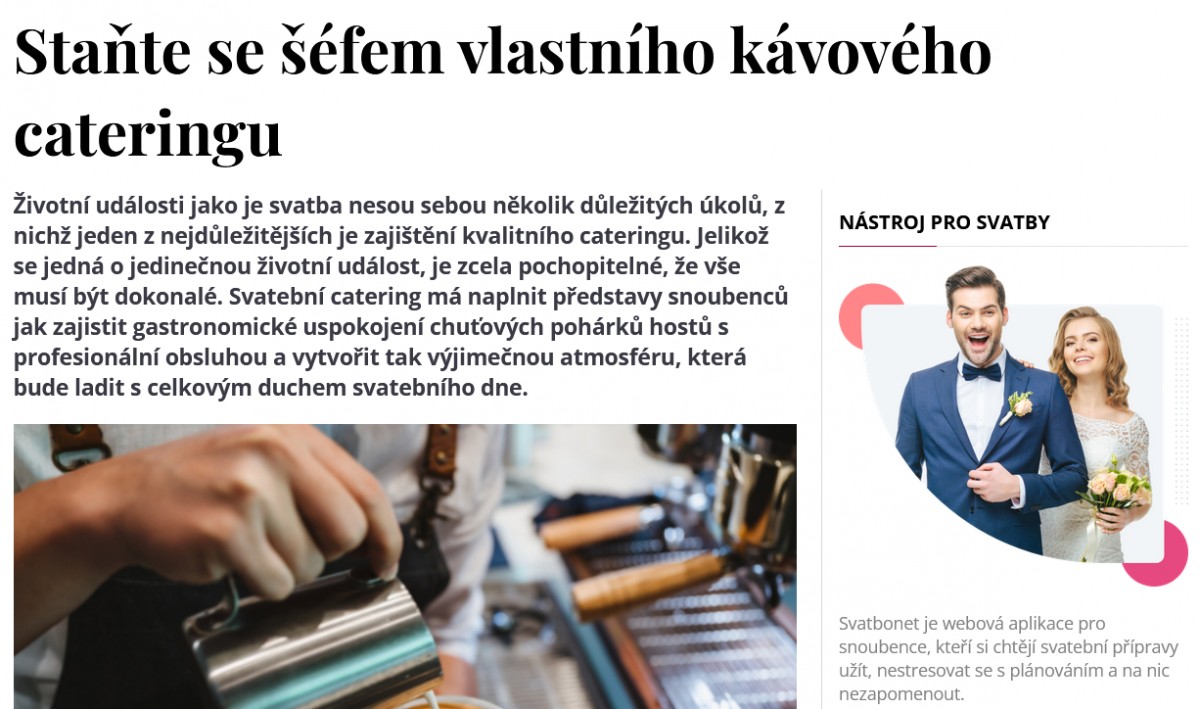Mgmagazine.cz – Staňte se šéfem vlastního kávového cateringu
