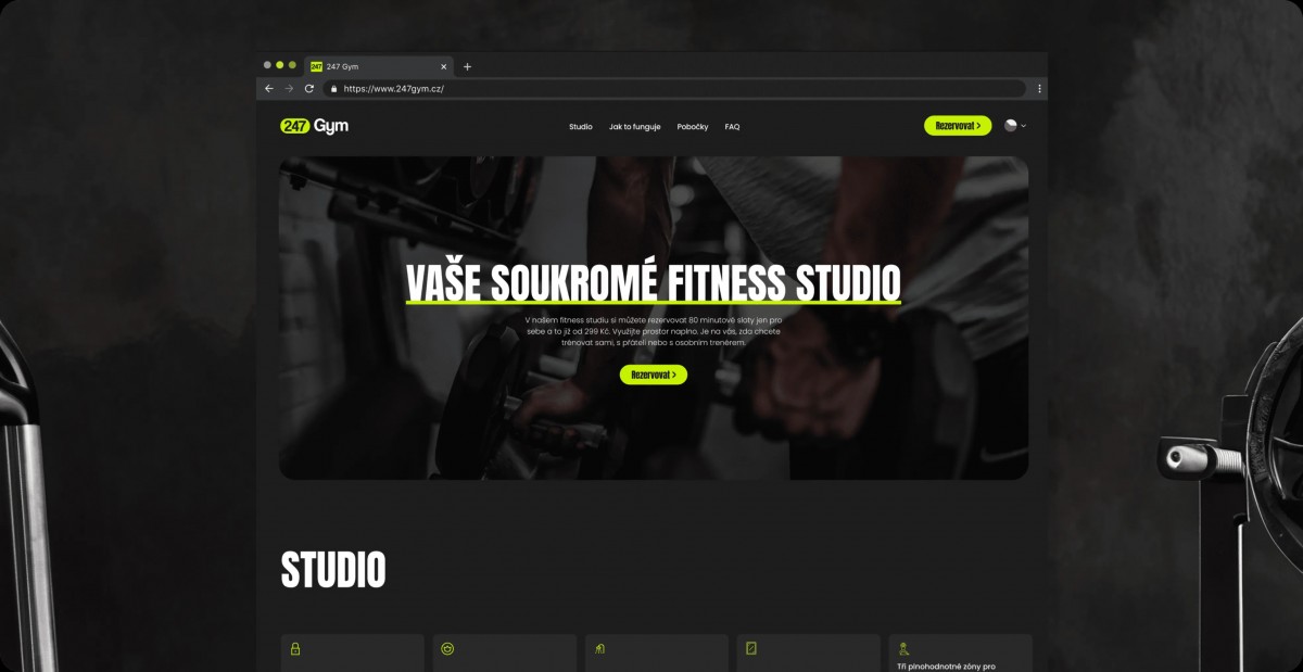 247GYM – domovská stdránka
