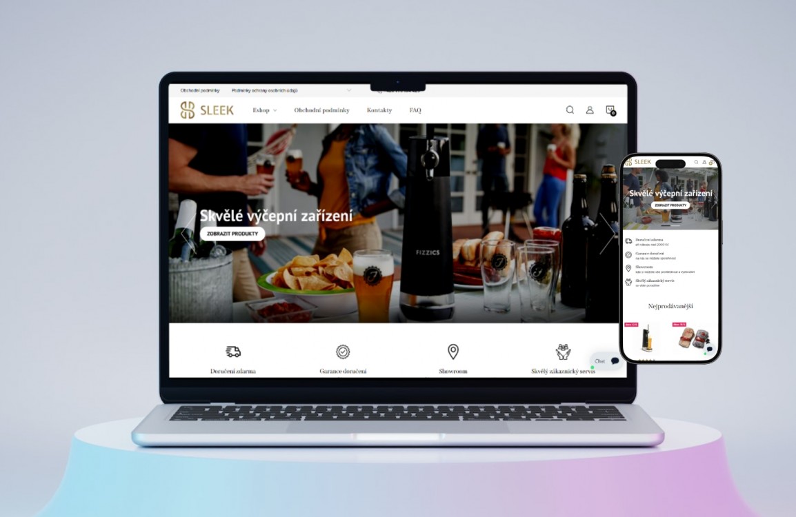 Sleek - tvorba e-shopu