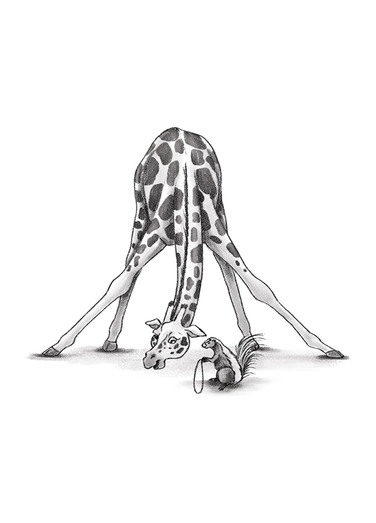 Kniha Královská zoo - žirafa a skunk