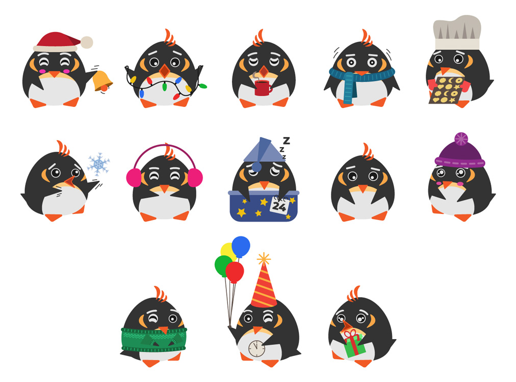 Vánoční tučňáci