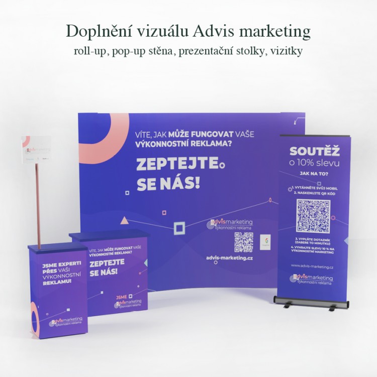 Update a doplnění vizuálního stylu Advis marketing