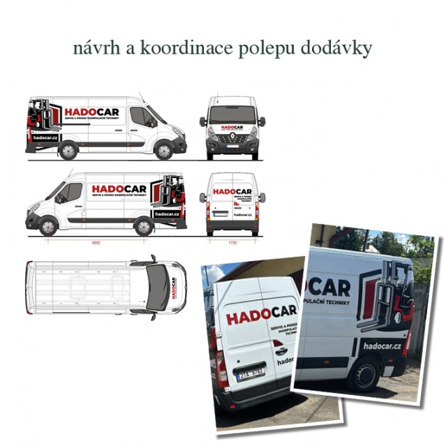 Polep dodávky pro Hadocar