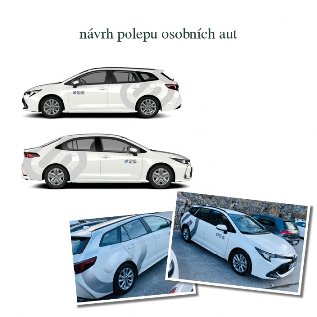 Polep osobních aut pro SHS