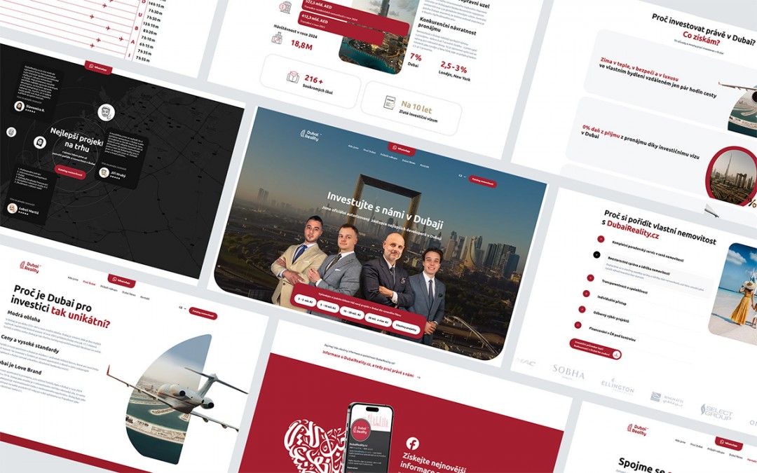 Dubai Reality | Web na platformě webflow