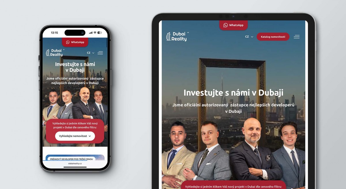 Webflow web | Mobil a tablet