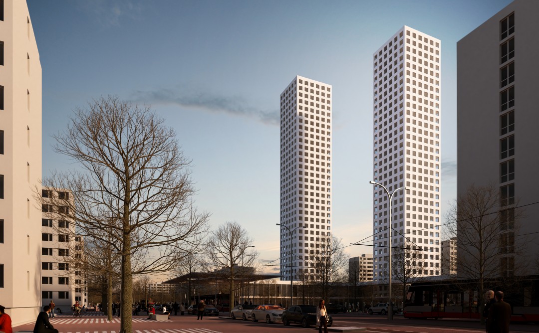 Paneláky | urbanistická studie Novodvorská